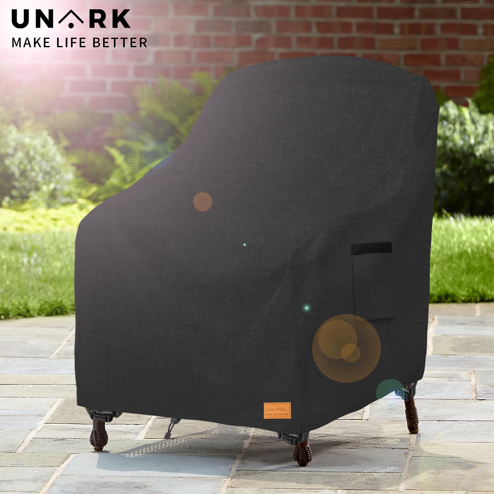 Waterproof Outdoor Swivel Rocking Chair Covers 2 Pack - 33
