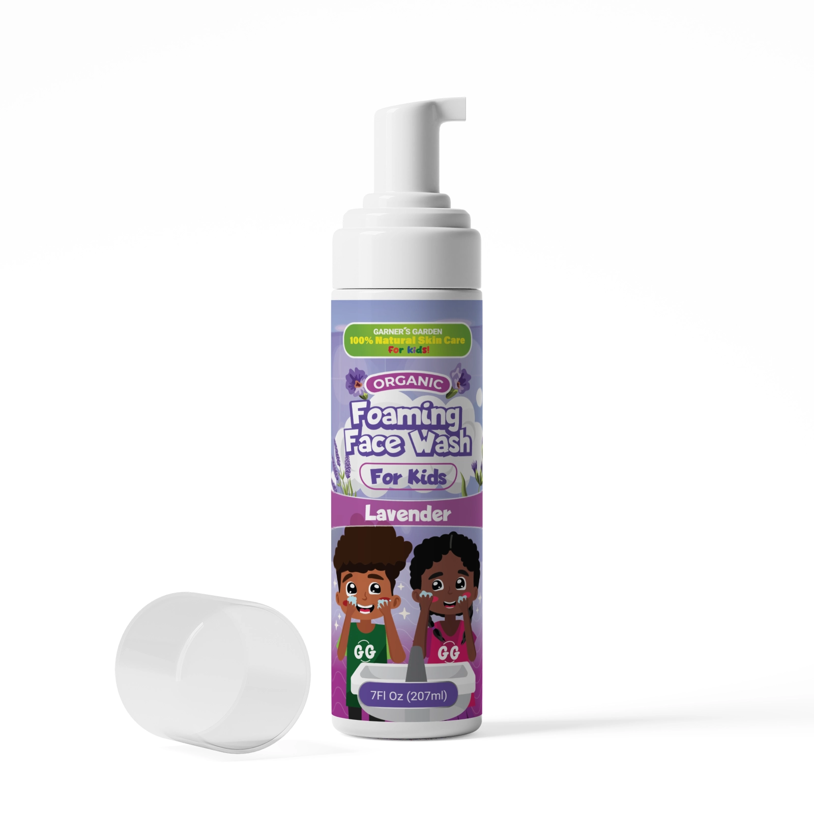 Organic Foaming Face Wash for Kids - Gentle & Natural Cleanser for Sensitive Skin | Perfect for Daily Skincare Routine & Bath Time
