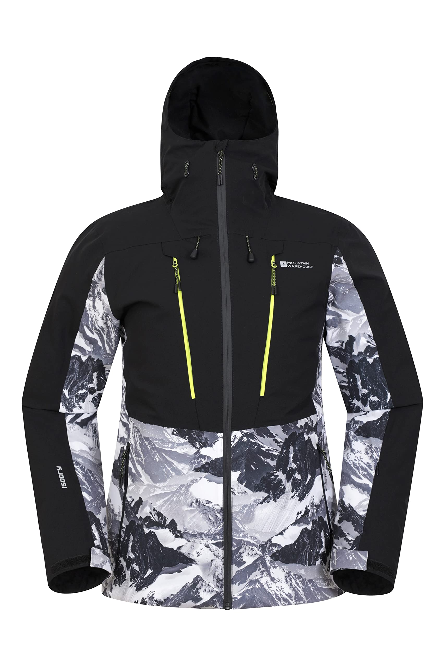 Mountain Warehouse Infinite Extreme Men's Waterproof Ski Jacket - Insulated Winter Jacket with Breathable Fabric & Taped Seams for Snowboarding, Skiing & Cold Weather Outdoor Activities