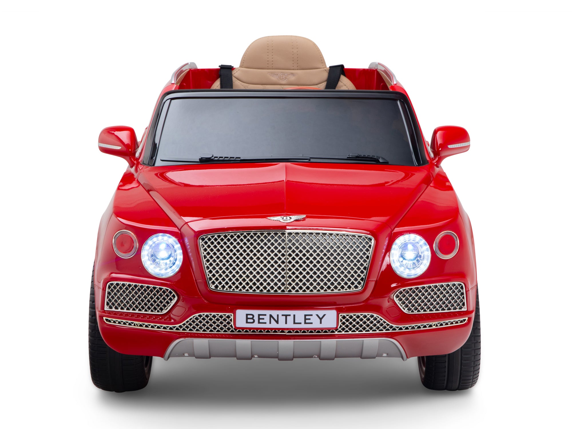 12V Bentley Bentayga Kids Electric Ride On Car with Remote Control - Red SUV Toy for Boys & Girls | Perfect for Birthday Gifts, Outdoor Play & Driveway Fun