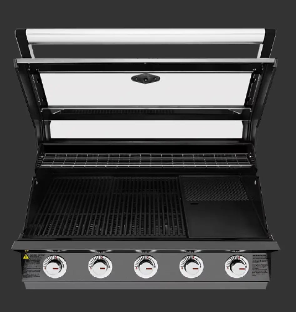 Beef Eater BBG1650DA 1600 Series 5-Burner Built-In BBQ Grill - Dark Stainless Steel | Outdoor Gas Grill for Backyard, Patio & Garden Cooking