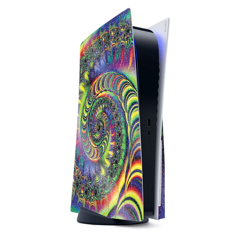 MightySkins Glossy Glitter Gaming Skin for PS5 & Playstation 5 - Acid | Durable High-Gloss Protective Cover | Easy to Apply & Remove | Made in USA | Perfect for Gaming Setups & Customization