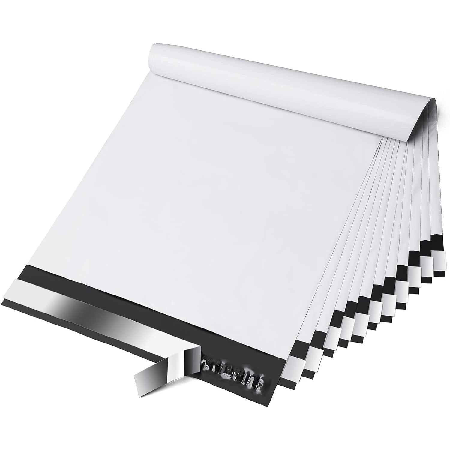 PSBM White Poly Mailers 7x10 Inch - 2000 Pack Durable Self-Seal Shipping Envelopes for Clothing & Small Business | Perfect for Ecommerce, Online Stores & Retail Packaging