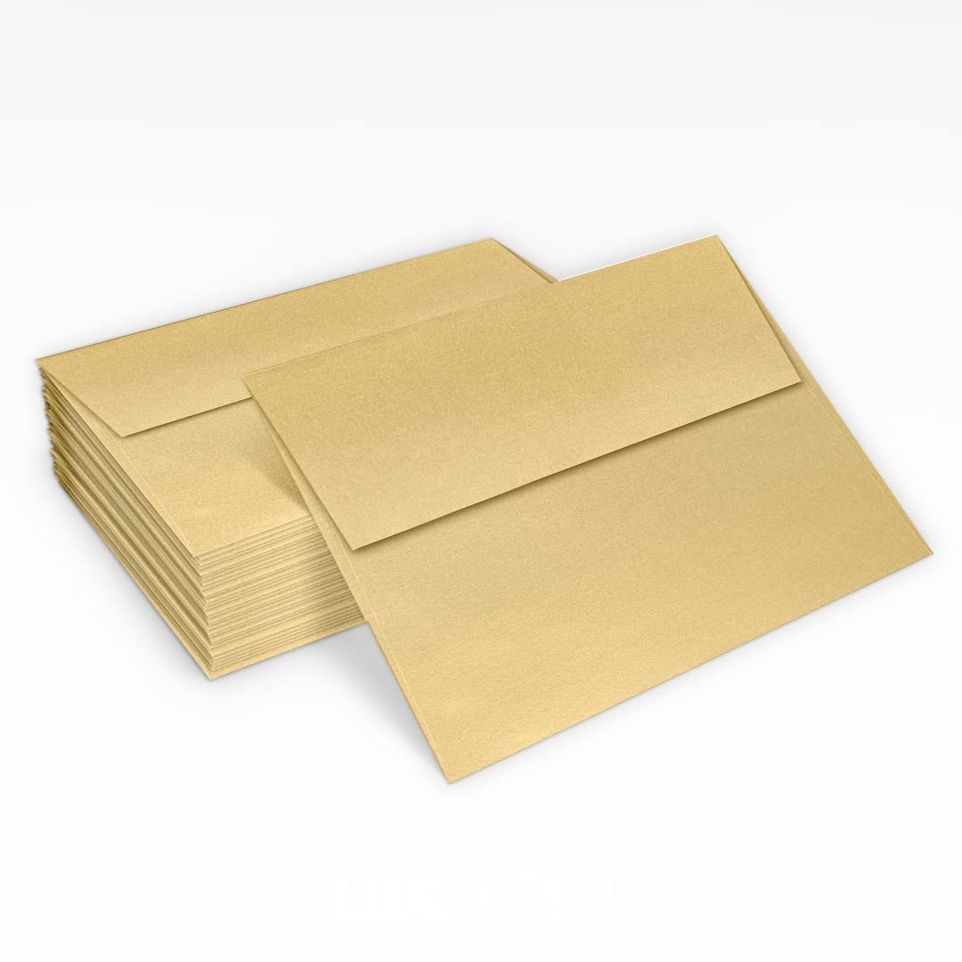 A2 Peel & Press Invitation Envelopes - Blonde Metallic (4 3/8