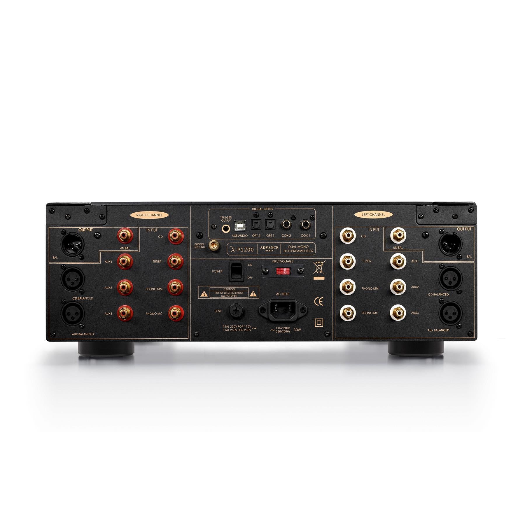 Advance Paris X P1200 High-Fidelity Stereo Preamplifier - Premium Audio Equipment for Home Theater & Music Studio Use
