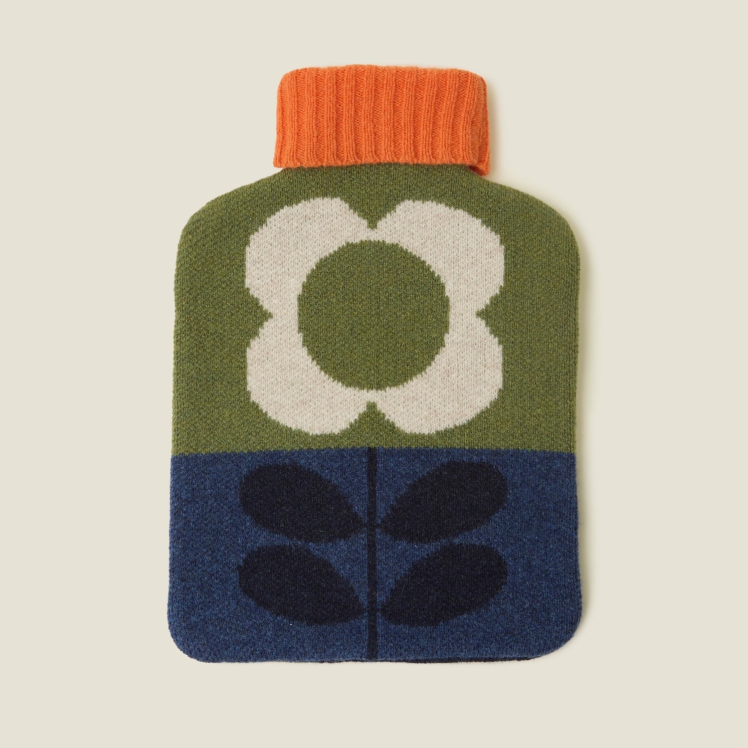 Cozy Hot Water Bottle Cover & Soft Wool Blanket Set - Green | Perfect for Winter Warmth, Home Comfort & Gift Giving