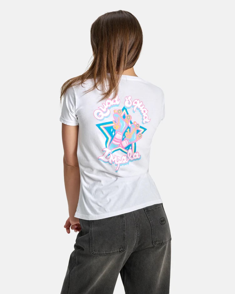 Impala Quad Skate Tee - Women's Graphic Roller Skating T-Shirt for Rink & Outdoor Skating - Casual Streetwear & Skate Park Fashion