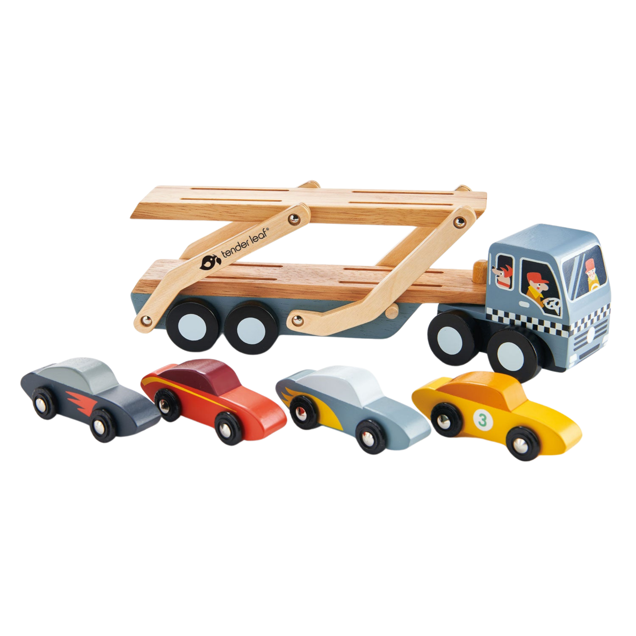 Best Car Transporter Toy for Kids - Durable Die-Cast Vehicle Carrier with 6 Toy Cars - Perfect for Playtime, Travel & Gift Ideas
