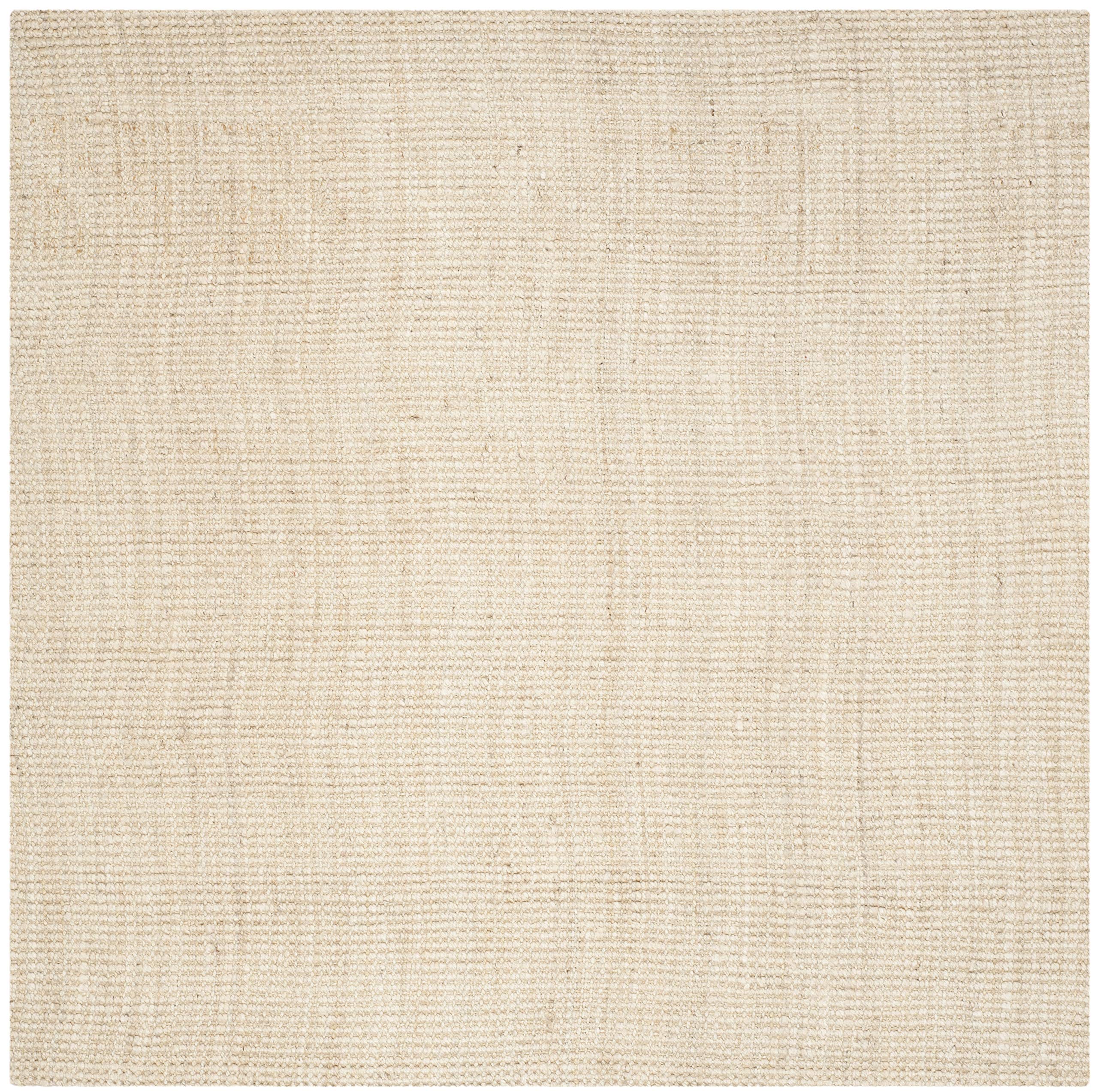 SAFAVIEH Handmade Natural Jute Area Rug 9' x 12' - Farmhouse Ivory Braided Floor Mat for High Traffic Living Room, Bedroom, Dining Room | Durable & Eco-Friendly Home Decor (NF730A)