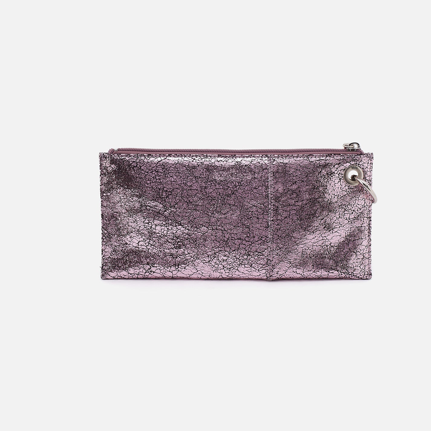 Vida Wristlet Handbag in Metallic Leather - Blush Crackle Finish | Stylish Crossbody Clutch for Women | Perfect for Parties, Date Nights & Evening Events