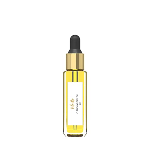 Velvette Clarifying Face Oil - Ultra Light Non-Comedogenic Daytime Facial Serum with Rosehip, Camellia & Borage | Natural Organic Vegan Moisturizer for Oily, Combination & Acne-Prone Skin | Travel Size 0.34 fl oz | Perfect for Daily Skincare Routine & On-The-Go Hydration