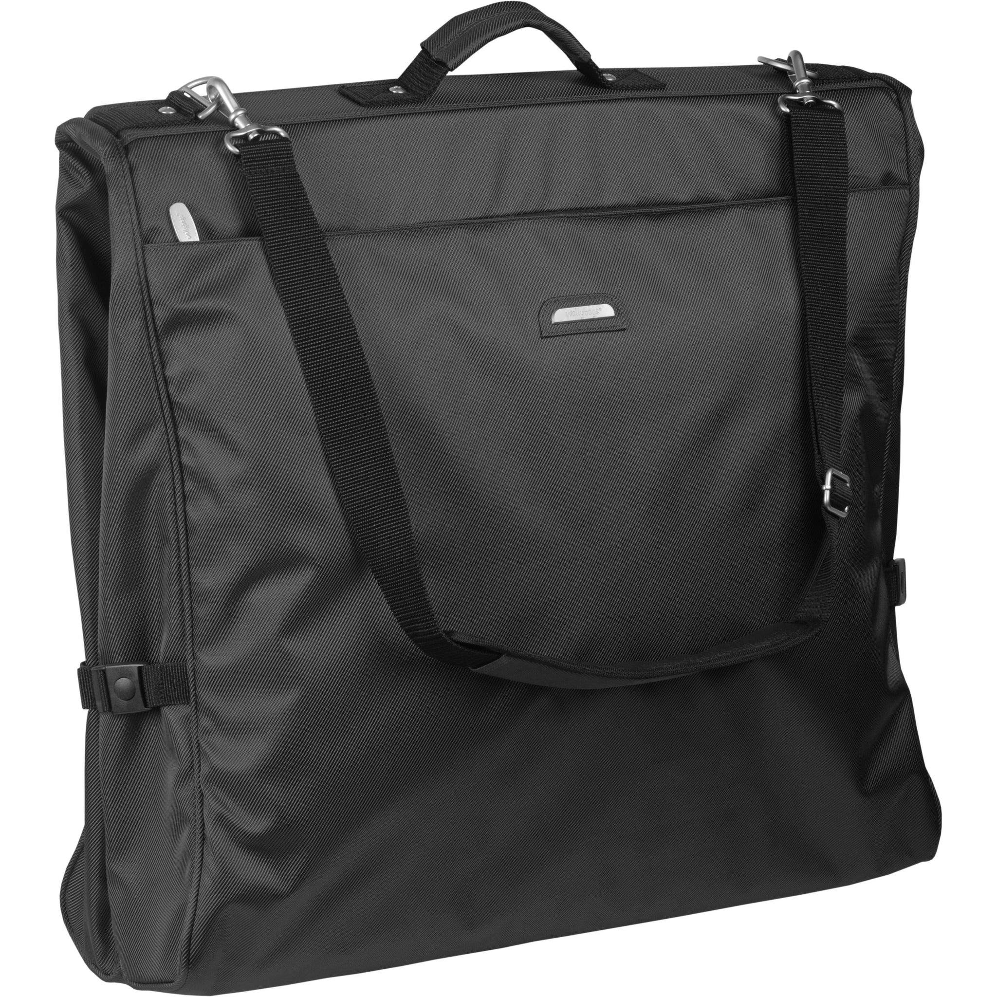 45 Inch Wally Bags Framed Garment Bag with Shoulder Strap & Multiple Pockets - Perfect for Travel, Business Trips & Suit Storage