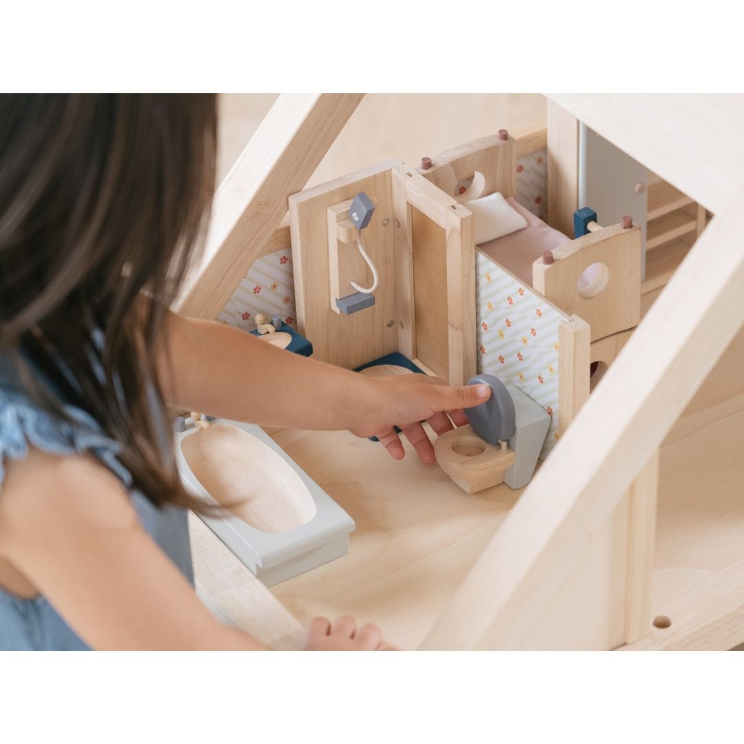 Natural Wooden Kids Bath Toy Set - Safe & Non-Toxic Toddler Bath Time Toys for Boys & Girls - Perfect for Sensory Play & Early Learning in Bathtub or Pool