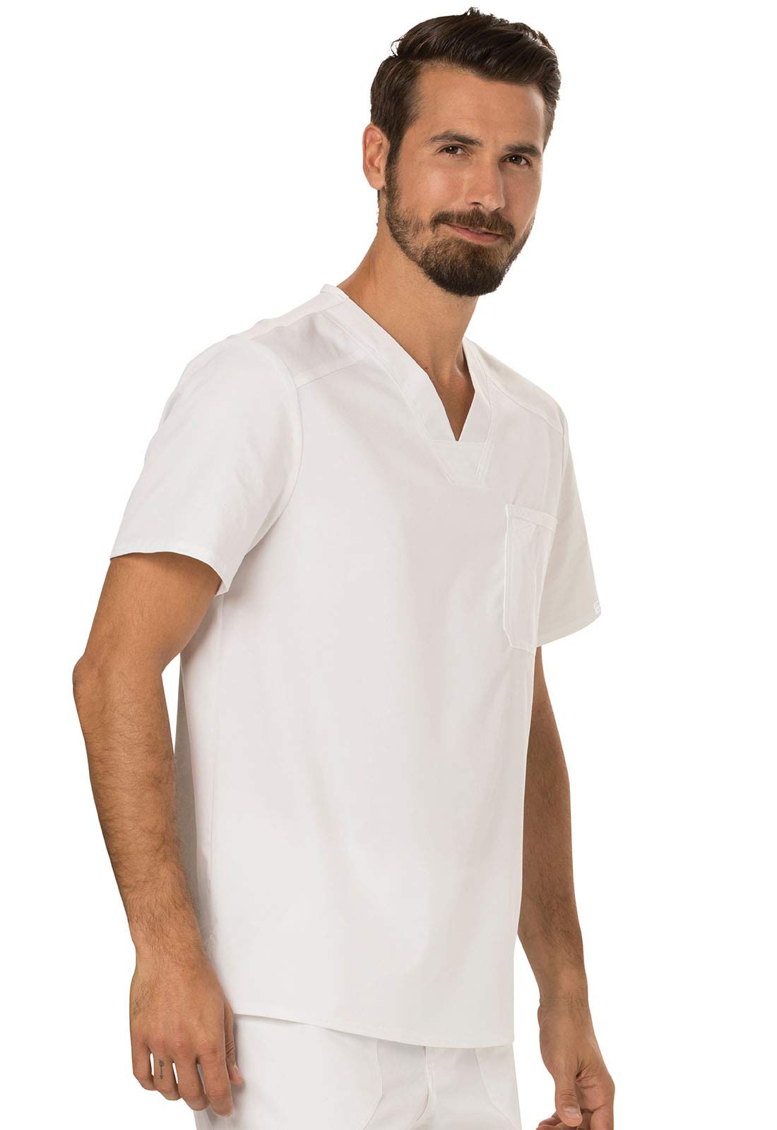 Cherokee Men's Scrubs Top - Comfortable Workwear V-Neck Shirt with Tuckable Design WW690 | Perfect for Nurses, Doctors & Healthcare Professionals