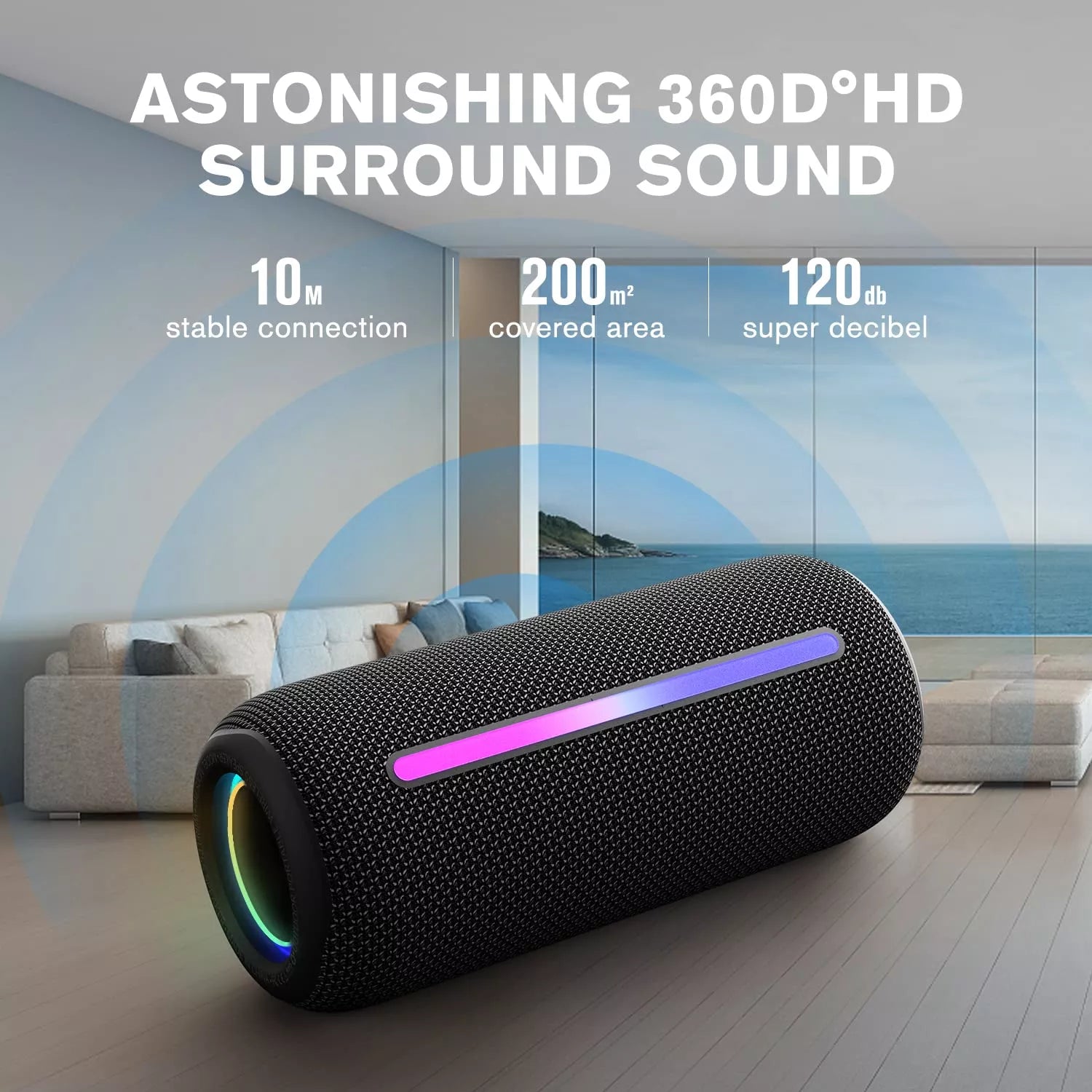 Sanag M20S Pro Wireless Bluetooth Speaker - Portable Waterproof Outdoor Speaker with Rich Bass, 24H Playtime for Camping, Beach, Hiking & Travel