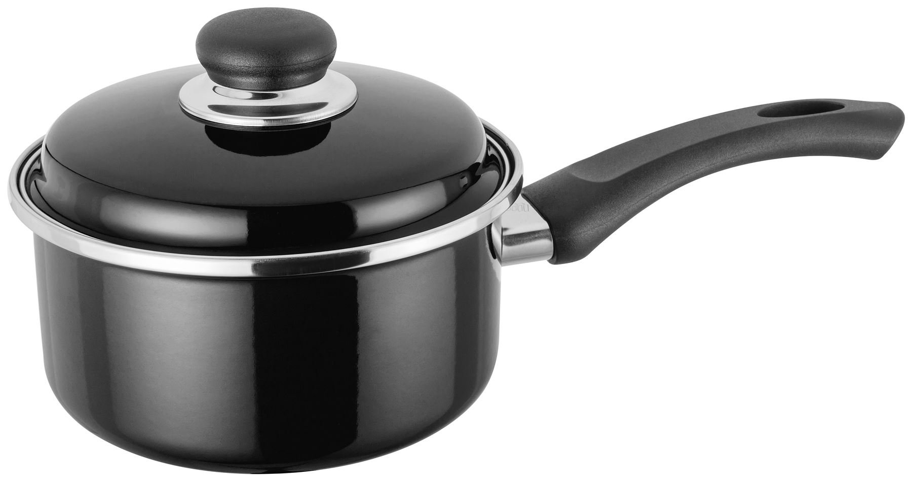Judge Horwood 5-Piece Stainless Steel Saucepan Set with Lids - Nonstick Black Cookware for Boiling, Steaming & Simmering - Perfect for Home Kitchen & Professional Cooking