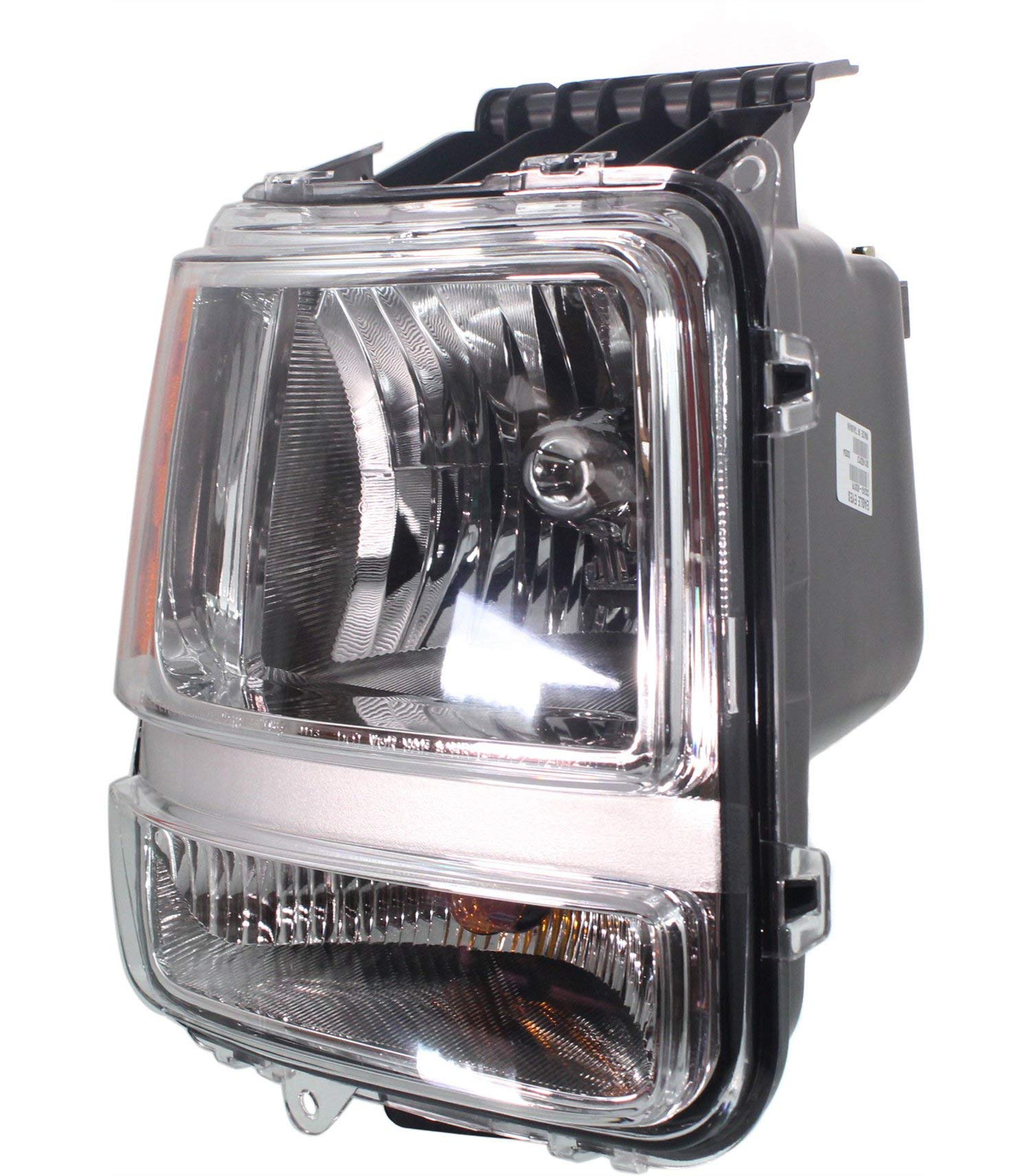 Evan Fischer Halogen Headlight Assembly for Dodge Nitro 2007-2011 - Driver & Passenger Side Replacement with Bulbs (Fits Models Without Leveling System) - Perfect for Night Driving & Vehicle Restoration Projects