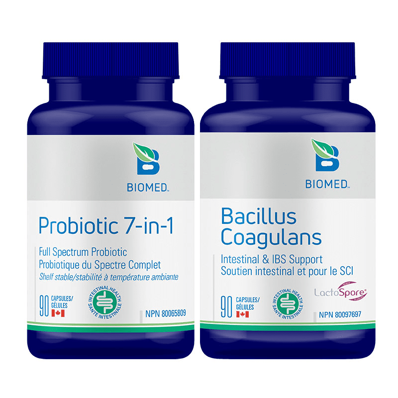 Premium Biomed Probiotics Bundle - Duo 90 Capsules for Digestive Health & Immune Support - Perfect for Daily Wellness & Travel