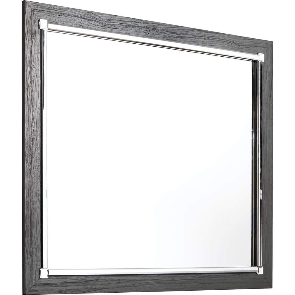 Ashley Furniture Lodanna Gray Bedroom Glass Mirror - Elegant Full-Length Mirror for Dressing Room, Bedroom Decor & Vanity Makeup Area