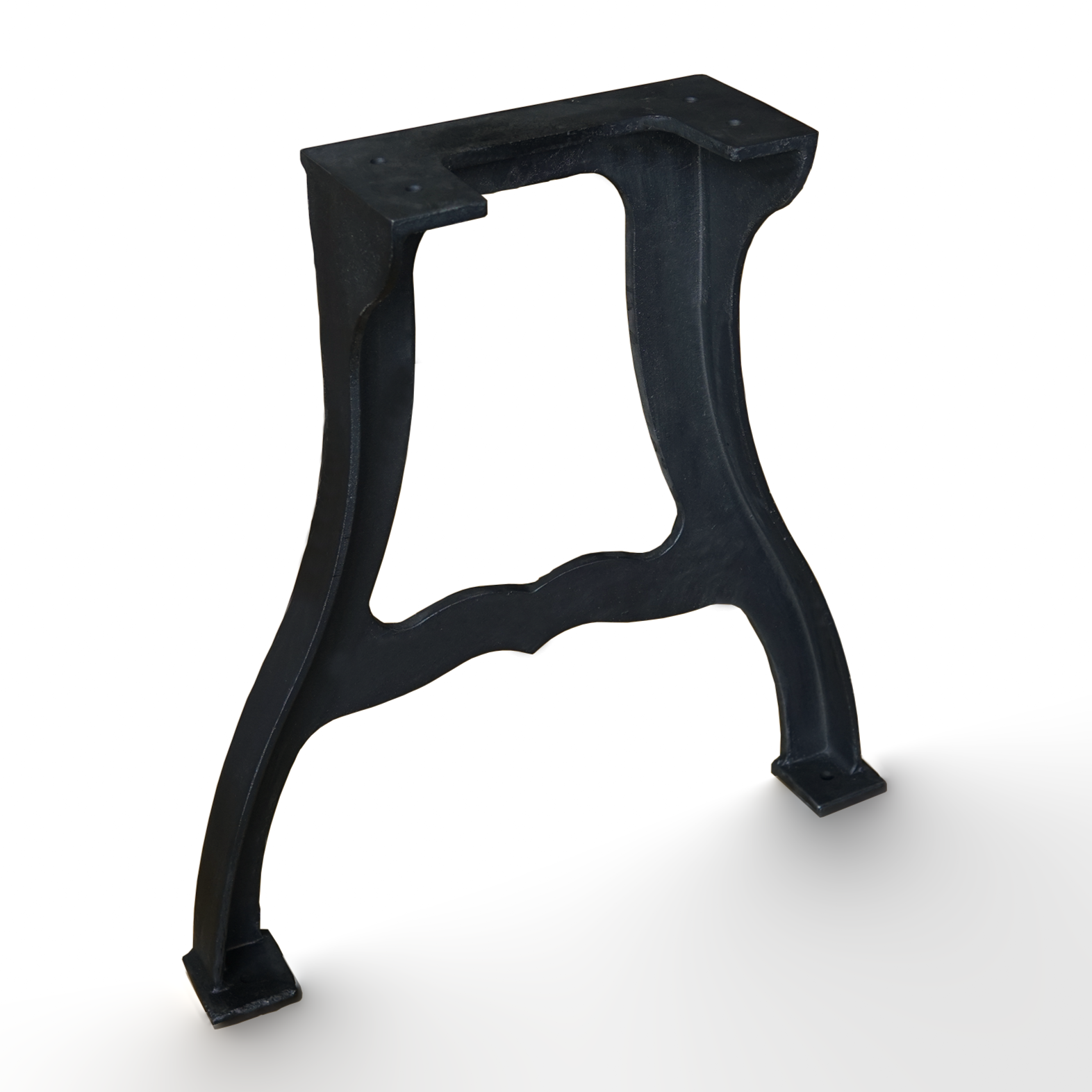 Heavy Duty Cast Iron Dining Table Legs 71cm x 60cm - Rustic Industrial Style Table Base for Kitchen, Restaurant & Outdoor Furniture (Type A, YW CL 001)