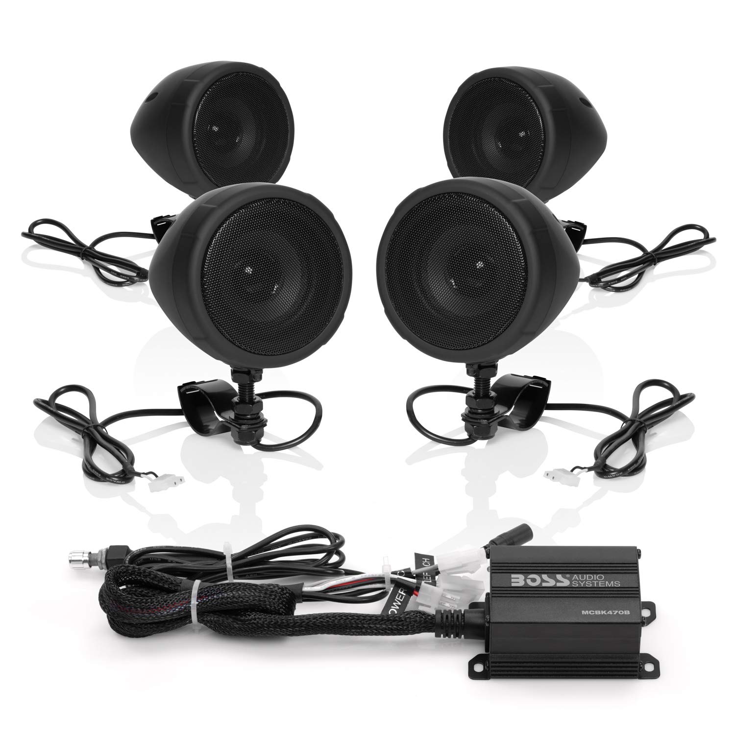BOSS Audio Systems MCBK470B Motorcycle Bluetooth Speaker System - Waterproof 3