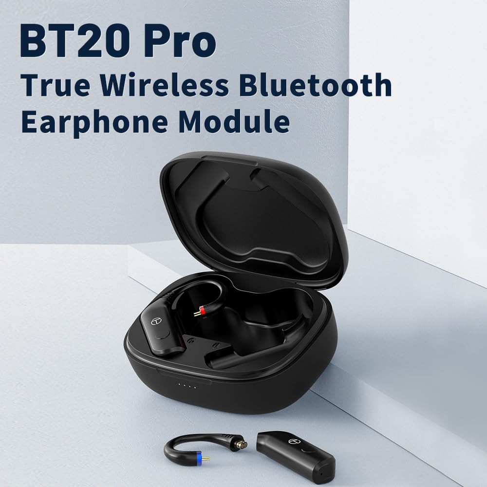 LEAUDIO TRN BT20 Pro True Wireless Bluetooth 5.3 Earphone Module with Swappable 2Pin-0.78mm Connectors (Headphones Not Included) - Perfect for Gym, Commuting & Wireless Audio Enthusiasts