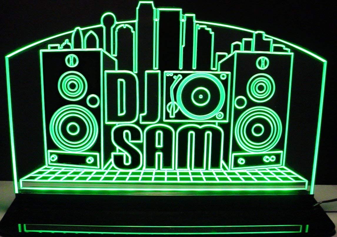 DJ Disc Jockey Band Live Music LED Lighted Sign - 11