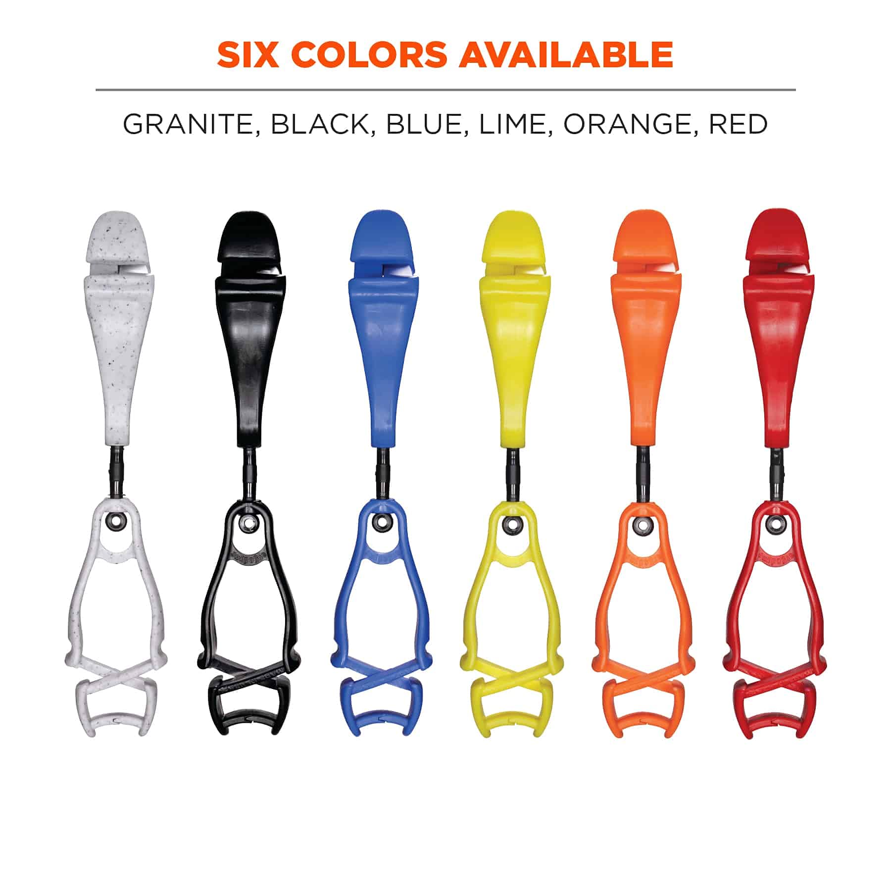 Ergodyne Squids 3420 Swiveling Glove Clip Holder - Secure Work Gloves for Construction, Mechanics & Outdoor Activities