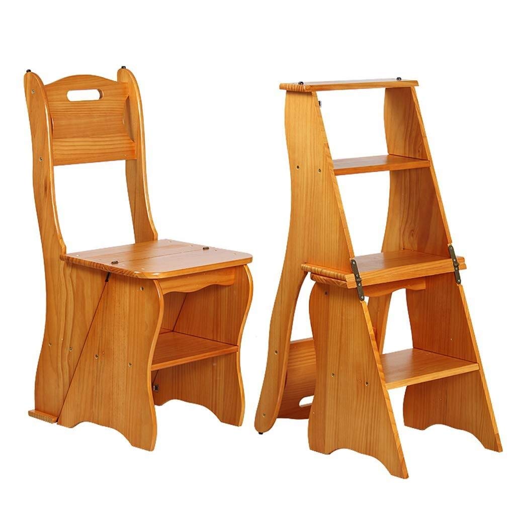 4-Step Folding Stool Ladder - Portable Household Step Stool for Home, Shoe Bench, Storage Shelf & Plant Stand - Non-Slip Wide Pedals, Space-Saving Design for Kitchen, Bathroom, Closet & Garden Use
