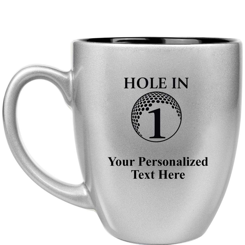 **Custom Hole In One Golf Coffee Mug Award - Personalized Engraved Golf Prize for Winners - Perfect for Golf Tournaments, Office Awards & Retirement Gifts**