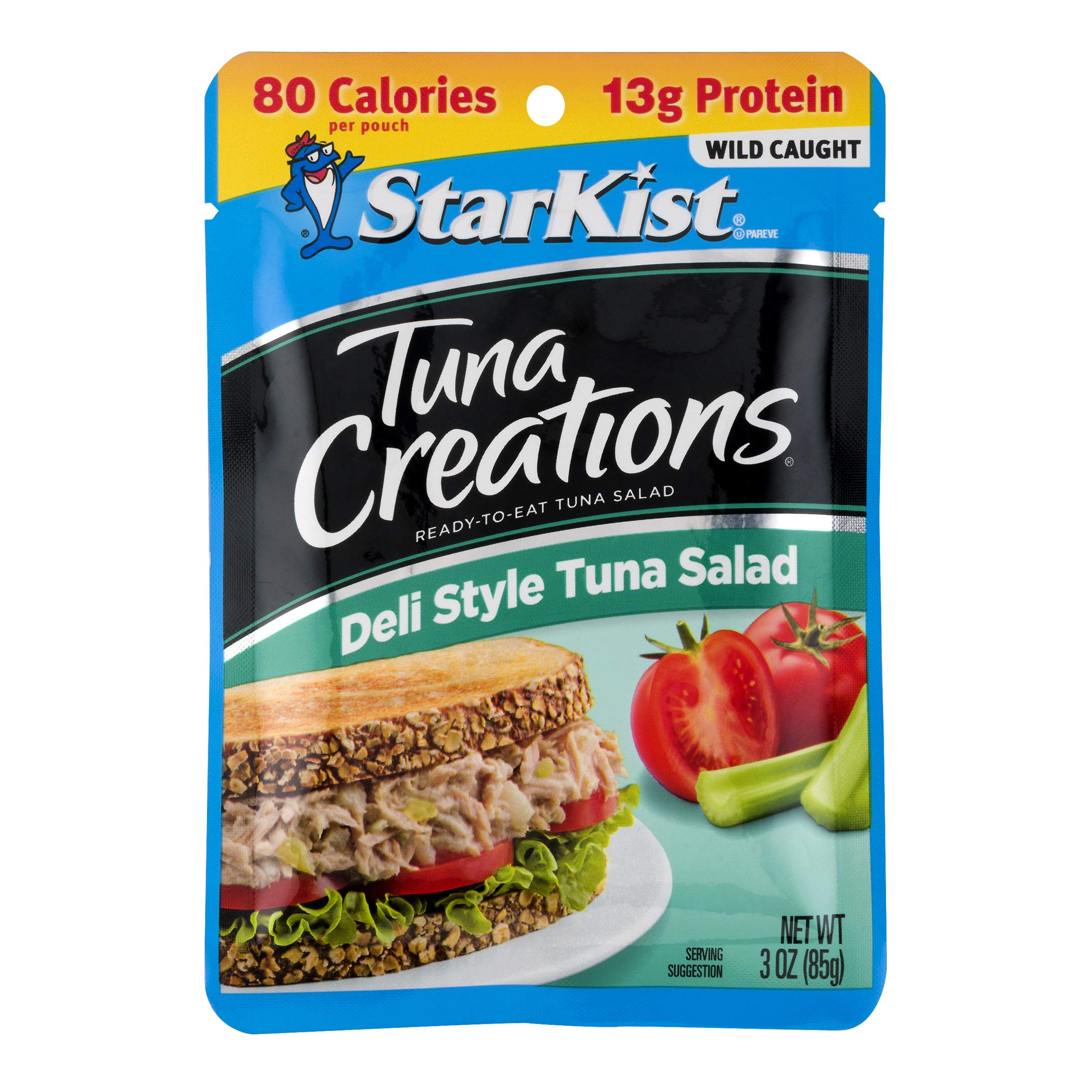 StarKist Chicken Creations Chicken Salad & Tuna Creations Deli Style Tuna Salad - 12 Pack Each | Ready-to-Eat Protein for Lunches, Camping & Emergency Food Supplies