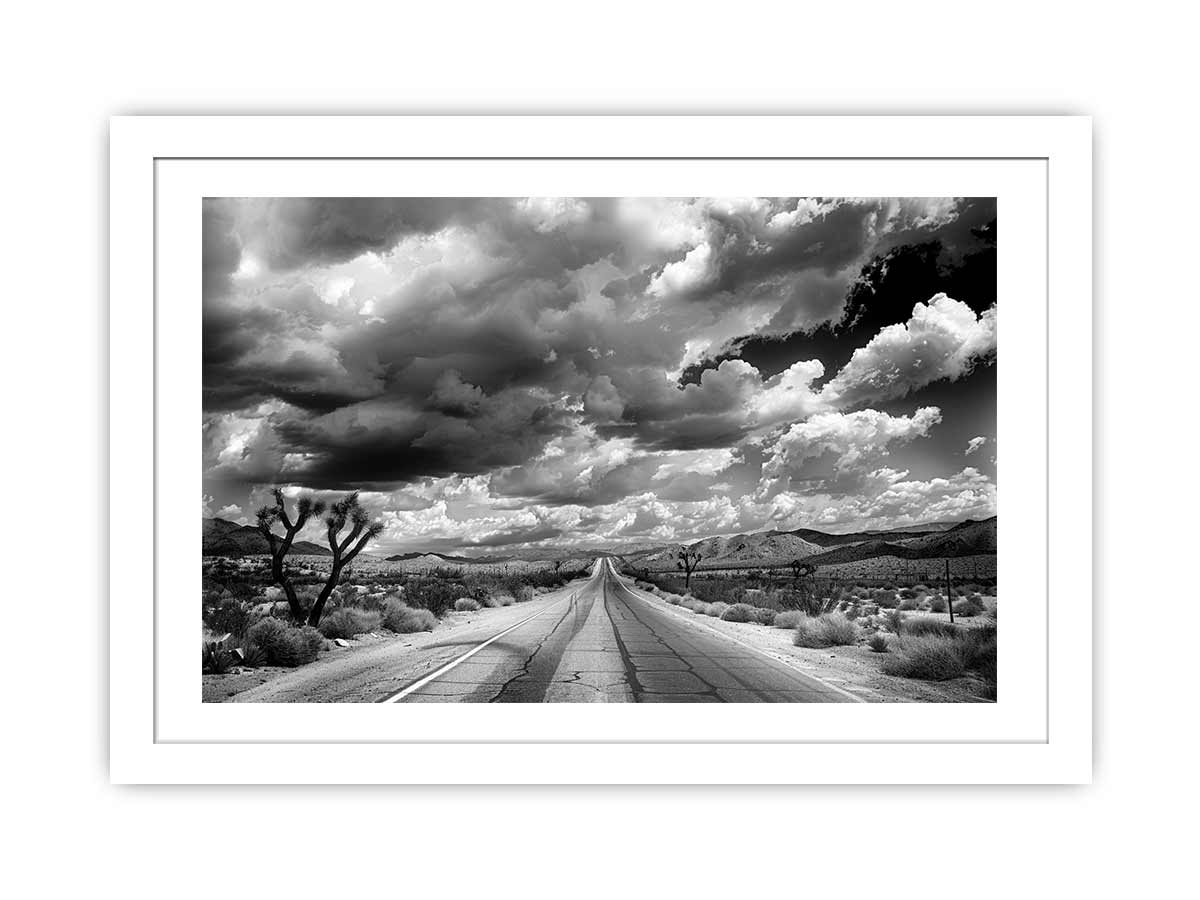 Dream Road Framed Print - Inspirational Wall Art Decor for Living Room, Bedroom & Office - Perfect Home & Gift Idea
