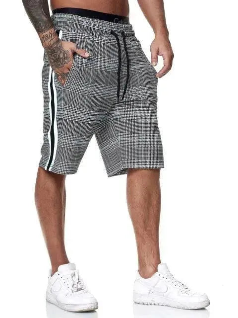 Men's Plaid Casual Shorts - Comfortable & Stylish for Summer, Outdoor Activities, and Relaxation