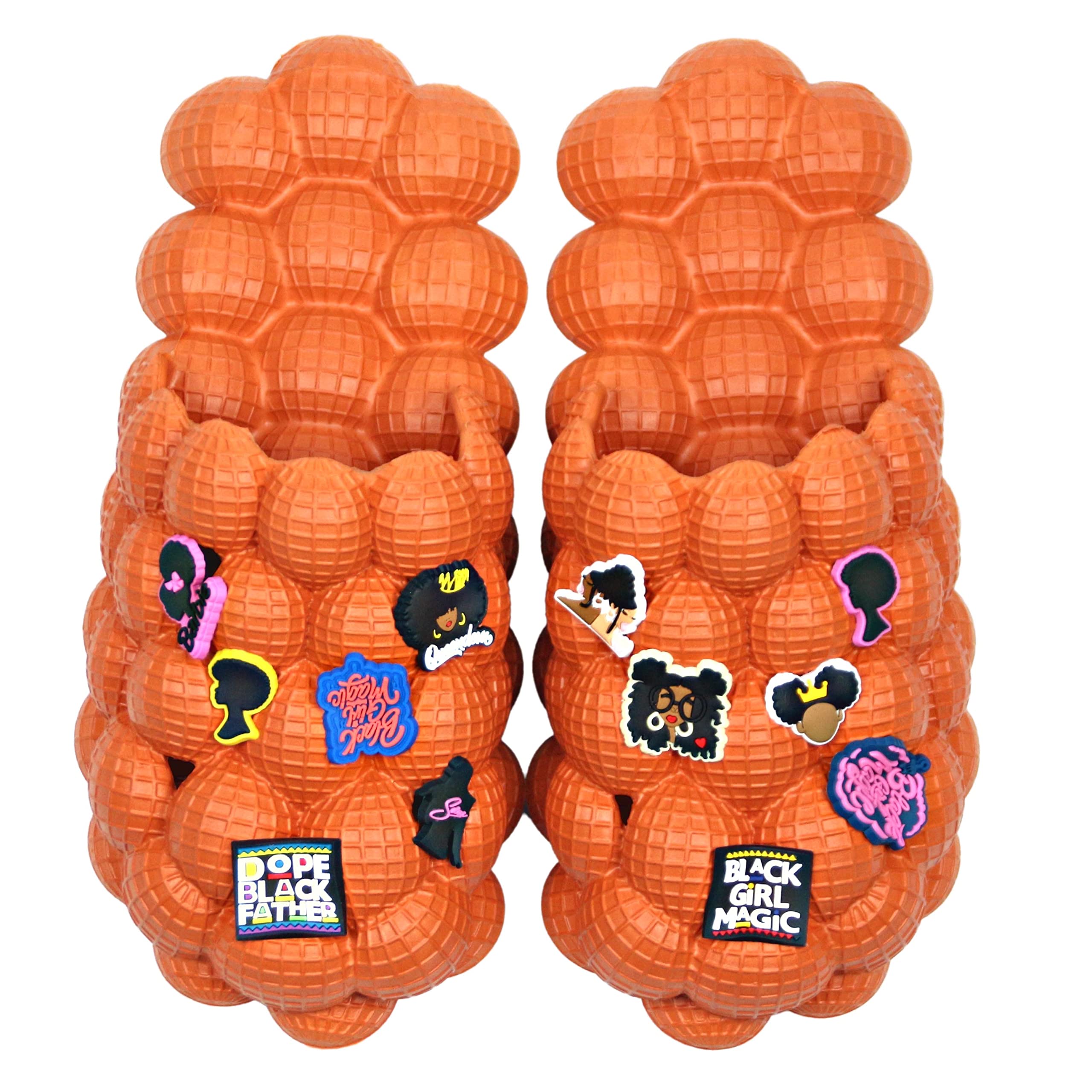 LEPHYON Bubble Slides with Charms - Soft EVA Anti-Slip Unisex Slippers for Men, Women & Kids | Massage Spa, Golf, Pool, Beach, Home Comfort | Funny Cloud Pillow Sandals for Indoor & Outdoor Use