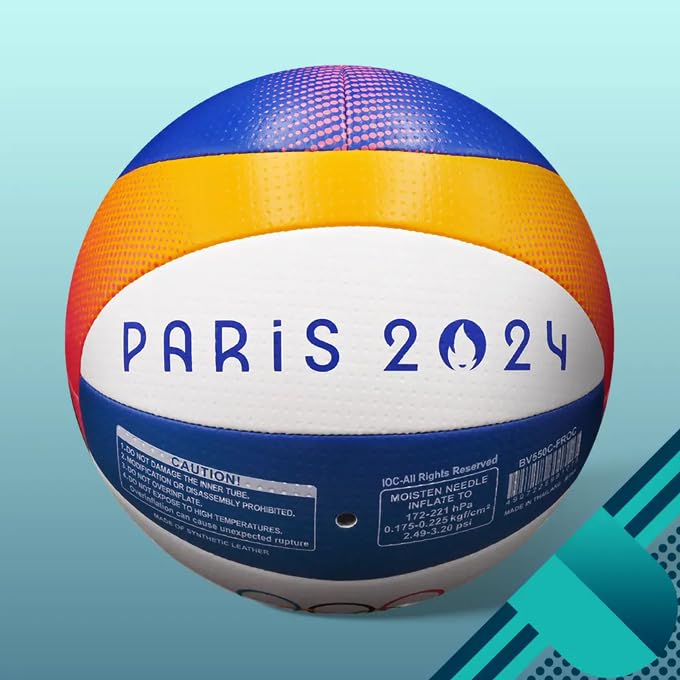 MIKASA Olympic Games Paris 2024 Official Beach Volleyball - Special Edition | Premium Outdoor Sports Equipment for Beach Volleyball Tournaments & Training