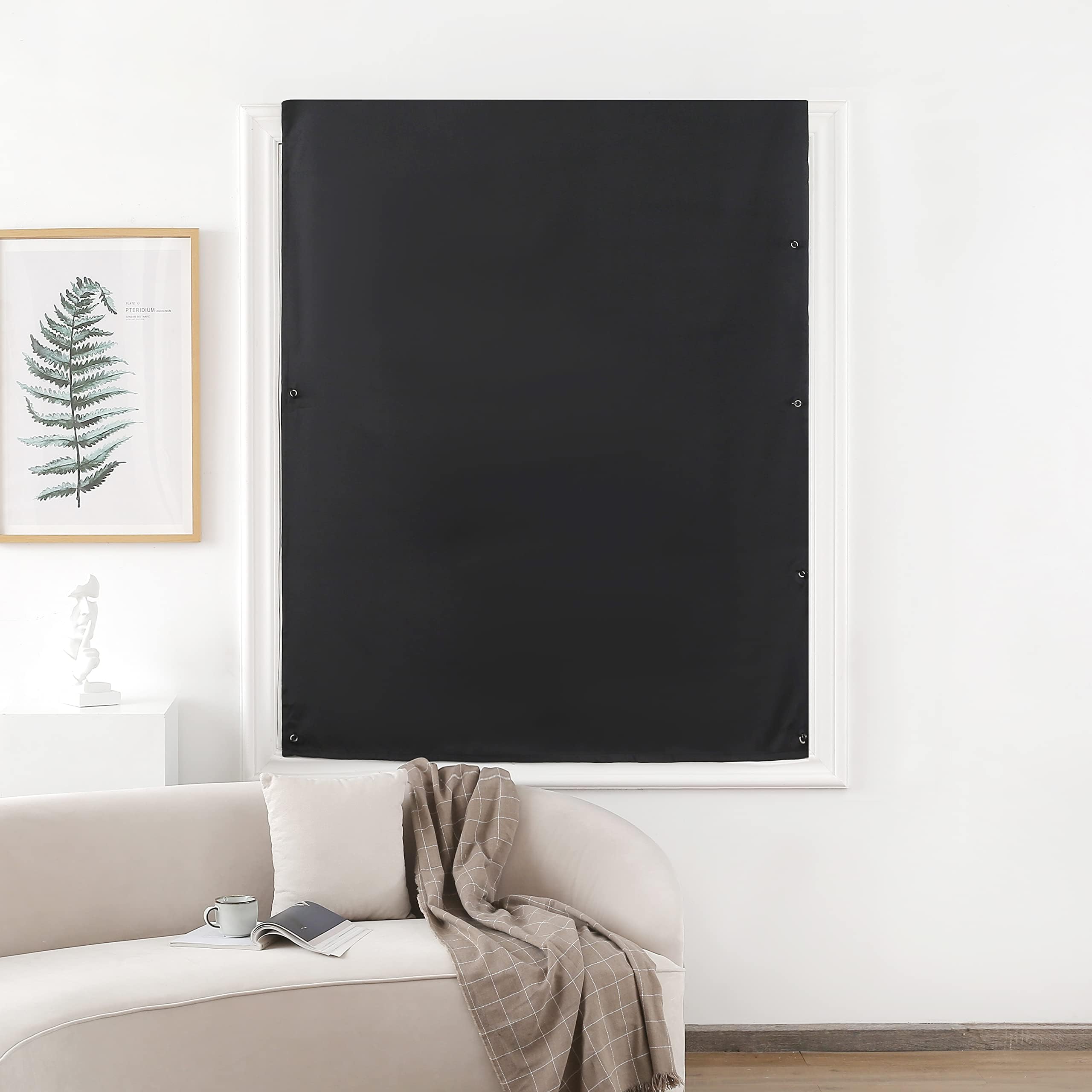 Portable Blackout Curtain with Suction Cups - Adjustable Blackout Shades for Nursery, Kids Bedroom & Travel - 51x71 Inch (130x180cm) - Perfect for Light Control in Baby Rooms, Daytime Naps & Hotel Stays