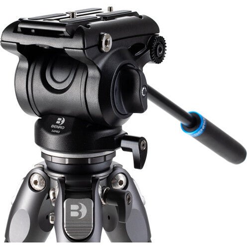 Benro Tortoise Carbon Fiber 3 Series Tripod with S4Pro Video Head - Lightweight Professional Tripod for DSLR Cameras, Video Shooting & Outdoor Photography