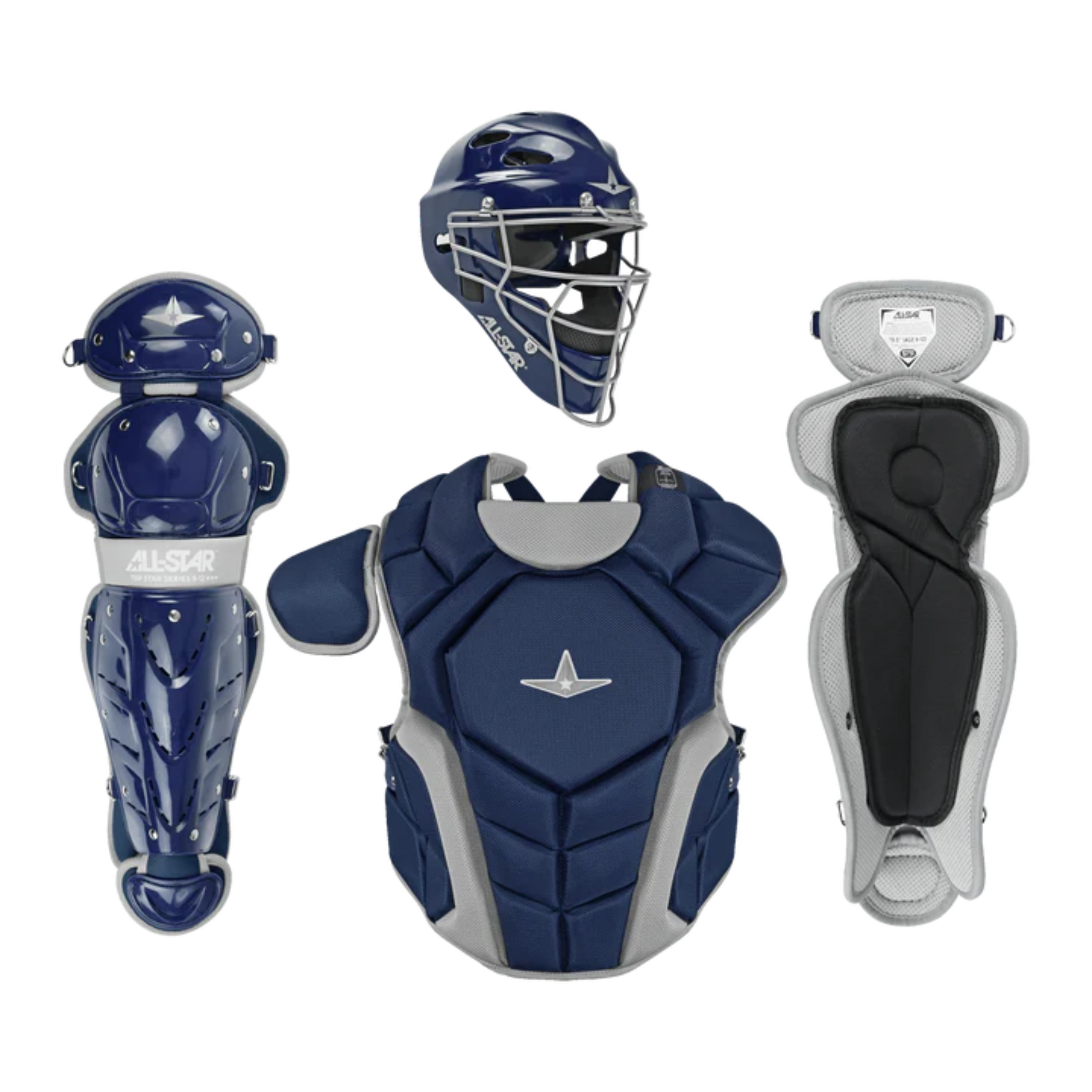 All Star Top Star Series™ Youth Catcher's Kit - NOCSAE Certified Baseball Gear for Ages 9-12 | Perfect for Little League Games & Training Sessions