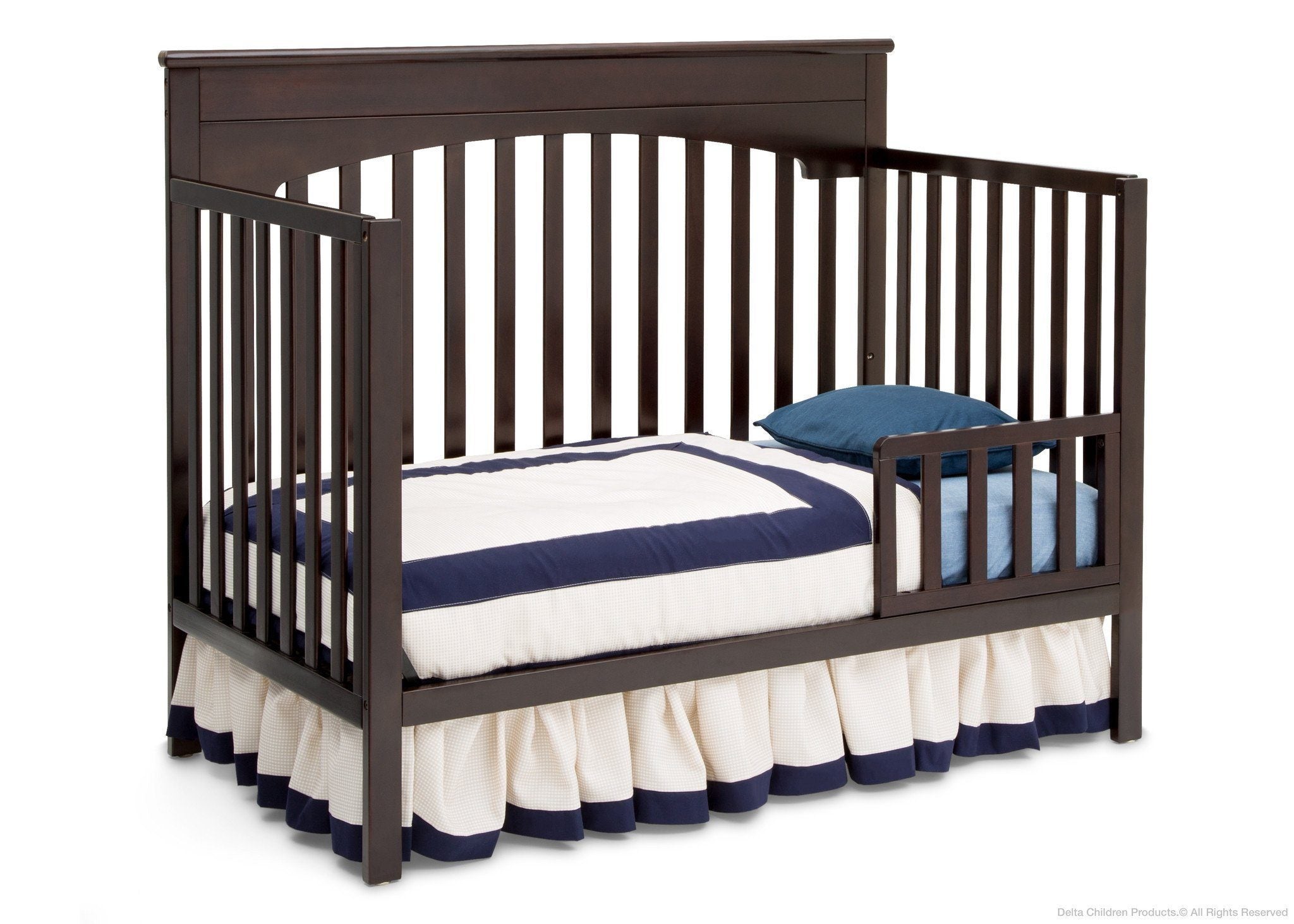 Layla 4-in-1 Convertible Crib for Baby - Toddler Bed, Daybed & Full-Size Bed | Safe & Stylish Nursery Furniture for Newborns to Teens | Perfect for Bedrooms, Daycare & Guest Rooms