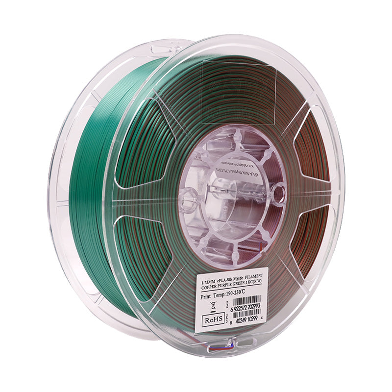 eSun ePLA Silk Mystic 3D Printer Filament 1.75mm 1kg Spool - Premium Shiny Silk PLA Filament for Smooth 3D Printing, Perfect for Cosplay Props, Jewelry & Home Decor