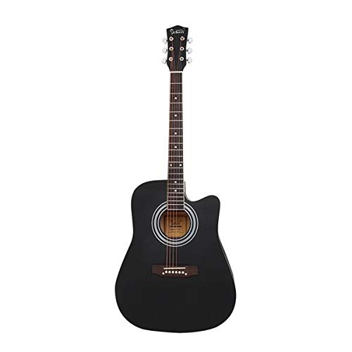 GT502 41-Inch Notch Spruce Acoustic Guitar with Matte Edging - Folk Style Guitar Bag & Shield Wrench Included - Fast 3-7 Day Delivery - Perfect for Beginners, Travel & Stage Performances