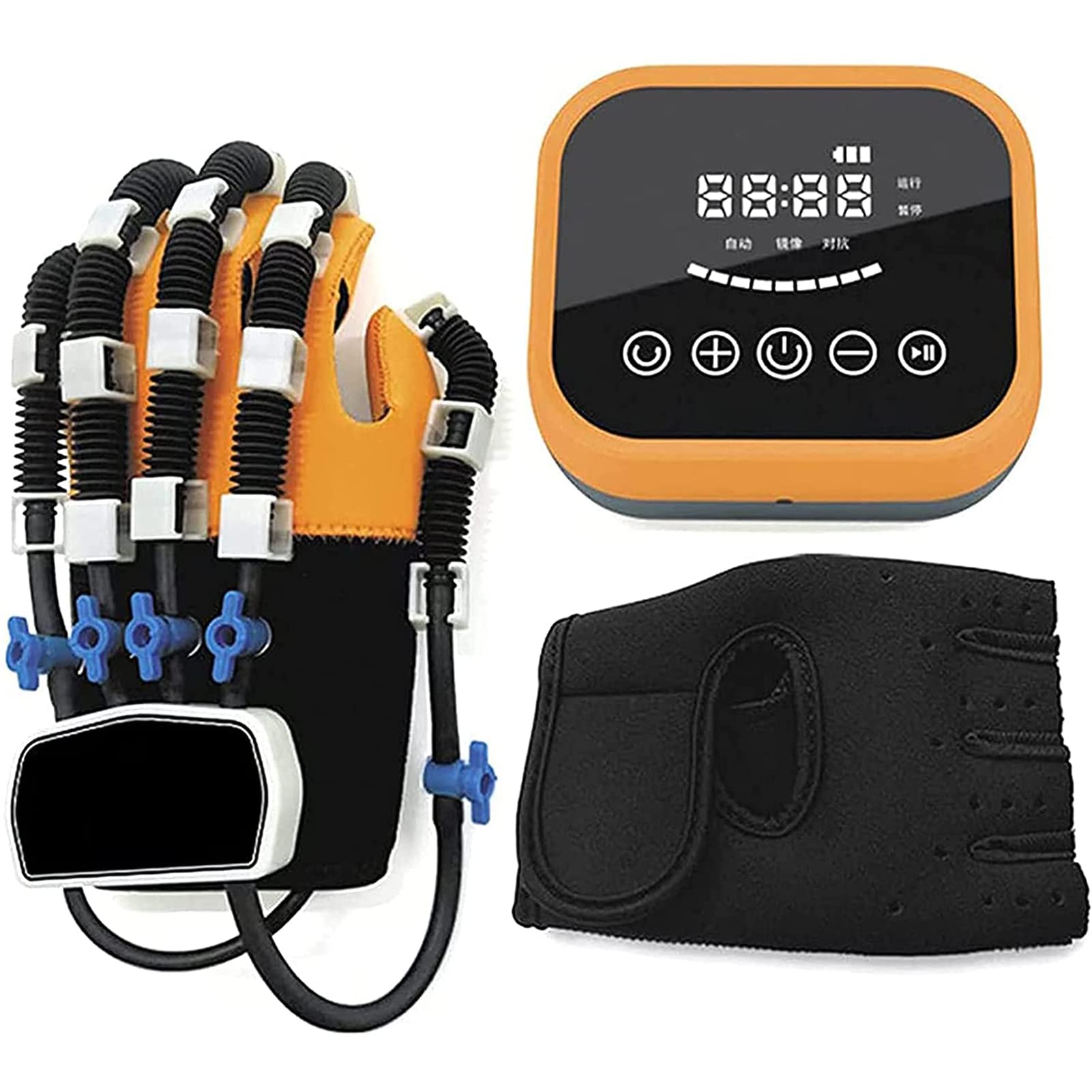 CAUME Electric Hand Rehabilitation Robot Glove - Left Hand Finger Training Device for Stroke Recovery, Arthritis Therapy & Grip Strength Exercises | Medical Hand Flexion Correction Equipment for Physical Therapy & Home Use