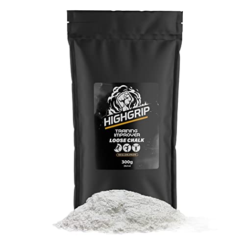 HighGrip Premium Loose Chalk & Chalk Ball Refill - Grip Enhancer for Rock Climbing, Weightlifting, Gymnastics, CrossFit, Calisthenics | Improves Performance for All Level Athletes | Ideal for Gym, Outdoor Training & Sports Competitions