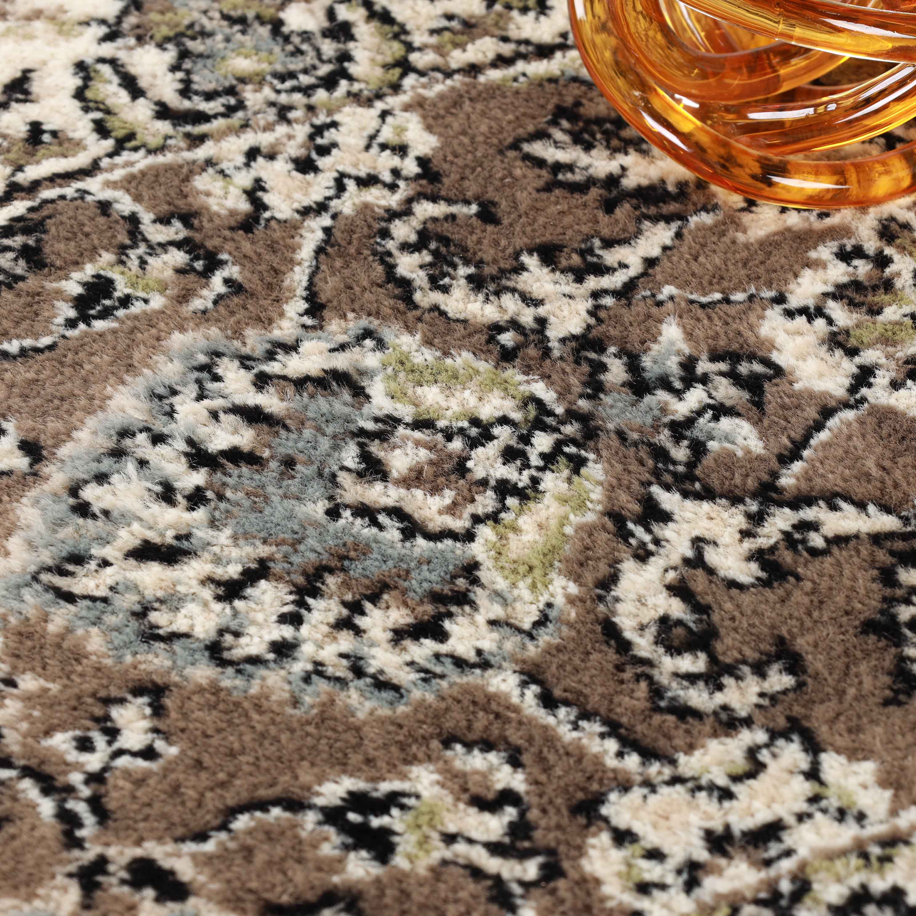 Elegant Floral Indoor Area Rug or Runner - Soft Non-Slip Living Room Carpet - Perfect for Bedroom, Hallway & Home Decor