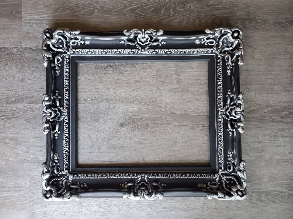 16x20 Black Ornate Baroque Picture Frame - Elegant Wall Art Display for Photos, Paintings & Artwork - Perfect for Home, Office & Gallery Decor