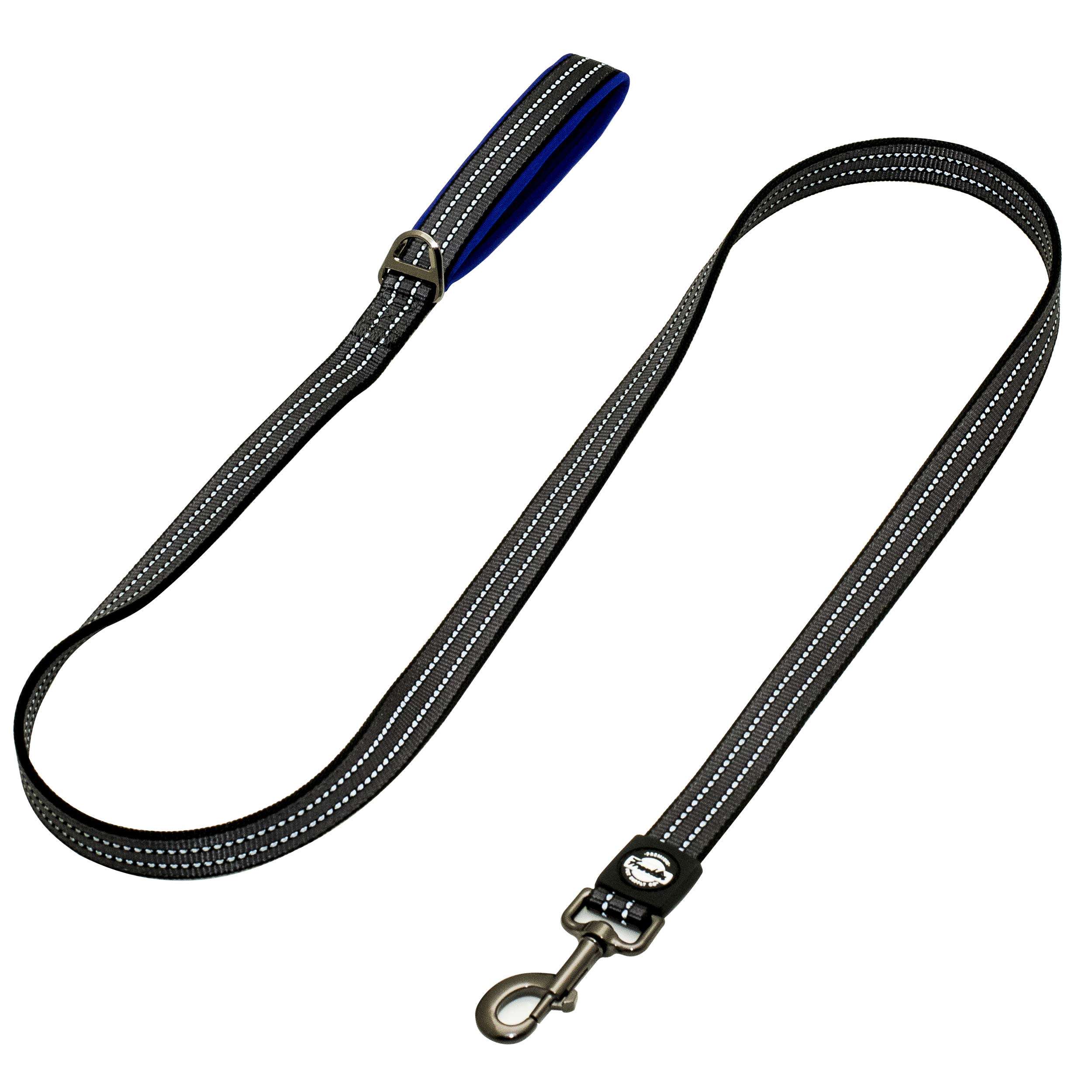 Franklin Pet Supply Co. Reflective Nylon Dog Leash with Comfort-Fit Neoprene Handle - 6 Foot Heavy Duty Leash for Dog Training, Walking & Outdoor Adventures - Perfect for Small, Medium & Large Dogs