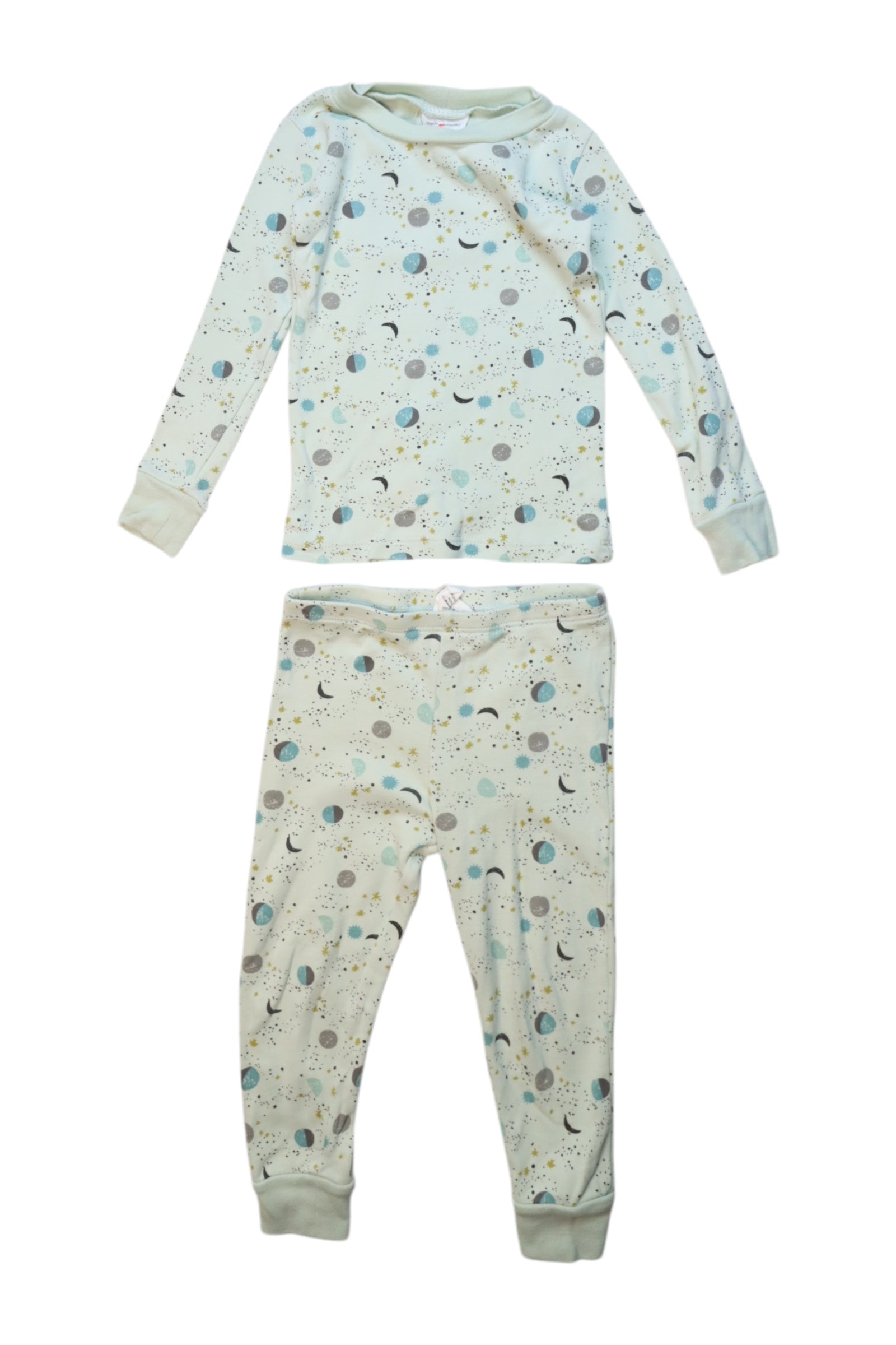 Apple Park Moon and Stars Pajama Set for Toddlers 2T - Soft & Comfortable Sleepwear for Boys & Girls - Perfect for Bedtime & Lounging