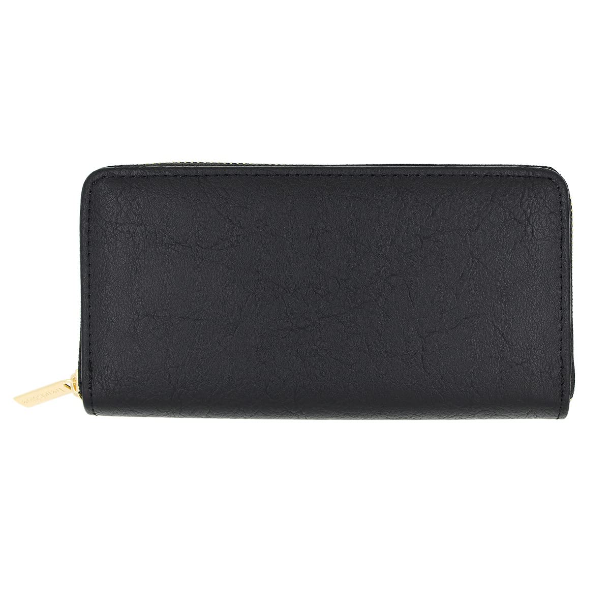Premium Textured Vegan Antique PU Leather Continental Zip Around Wallet for Women & Men - RFID Blocking Travel Wallet with Multiple Card Slots & ID Window - Perfect for Business, Travel & Everyday Use