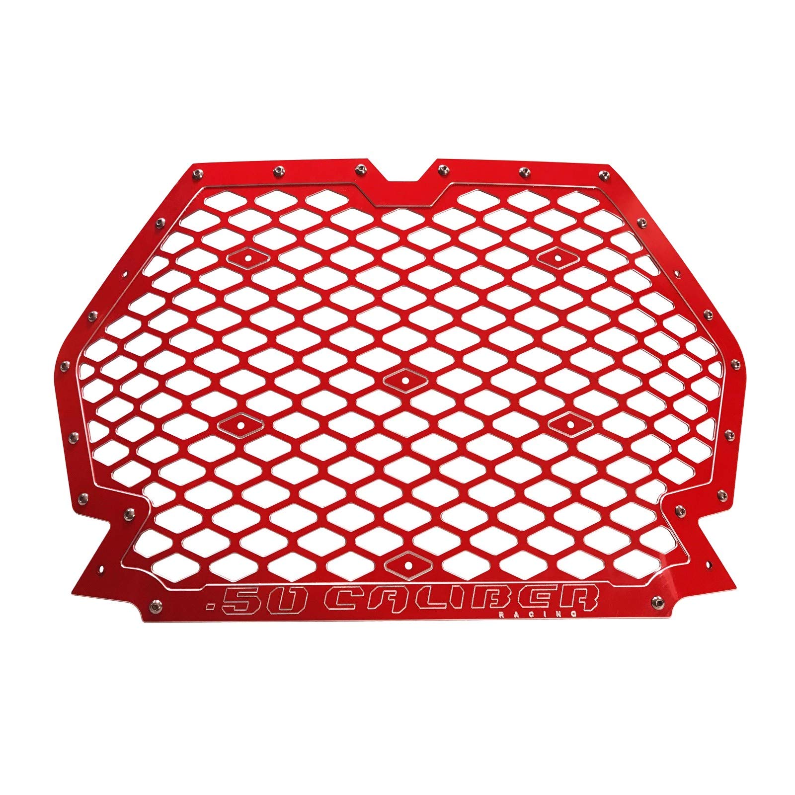 High Performance Red Custom CNC Grill for 2019 Polaris RZR XP1000, XP Turbo, Turbo S 2 & 4 Seat - Improves Airflow & Engine Cooling - Perfect for Off-Road Adventures & Dune Racing [5358A6]