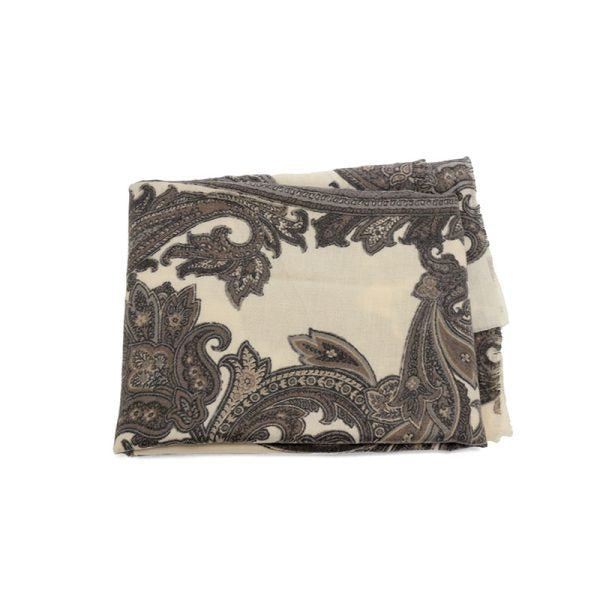 Stylish Powder Paisley Print Scarf - Soft Lightweight Fashion Accessory for Women - Perfect for Office, Travel and Special Occasions
